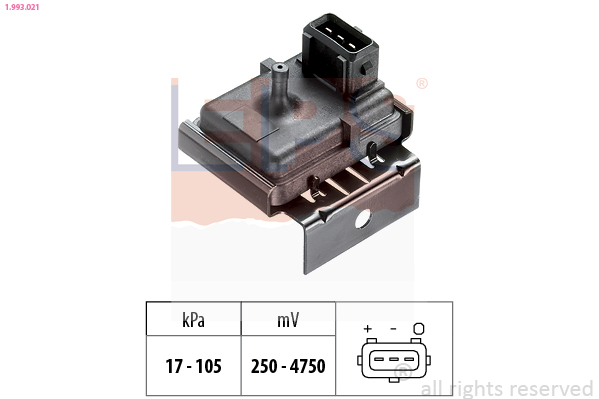 Air Pressure Sensor, height adaptation - 1.993.021 EPS