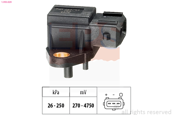 Air Pressure Sensor, height adaptation - 1.993.029 EPS
