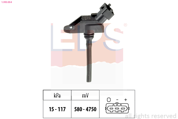 Air Pressure Sensor, height adaptation - 1.993.054 EPS