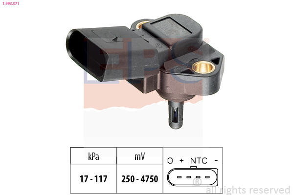 Air Pressure Sensor, height adaptation - 1.993.071 EPS