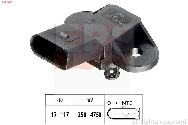 Air Pressure Sensor, height adaptation - 1.993.072 EPS