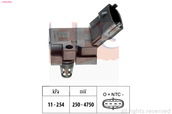 Air Pressure Sensor, height adaptation - 1.993.078 EPS