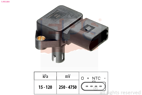Sensore pressione aria, Aggiustaggio altimetrico - 1.993.084 EPS