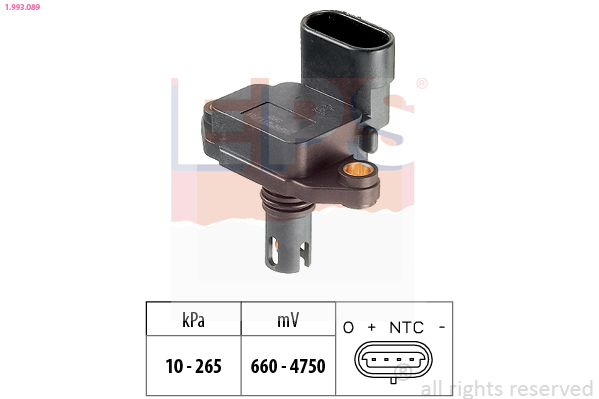 Air Pressure Sensor, height adaptation - 1.993.089 EPS