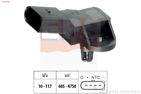 Air Pressure Sensor, height adaptation - 1.993.090 EPS