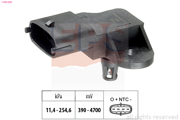Air Pressure Sensor, height adaptation - 1.993.092 EPS