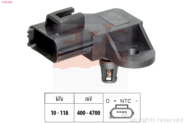 Air Pressure Sensor, height adaptation - 1.993.093 EPS