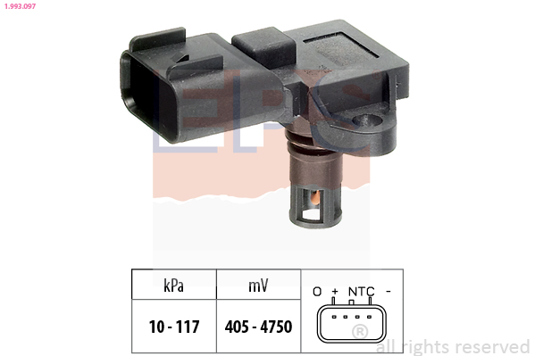 Air Pressure Sensor, height adaptation - 1.993.097 EPS