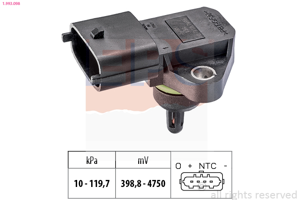 Air Pressure Sensor, height adaptation - 1.993.098 EPS