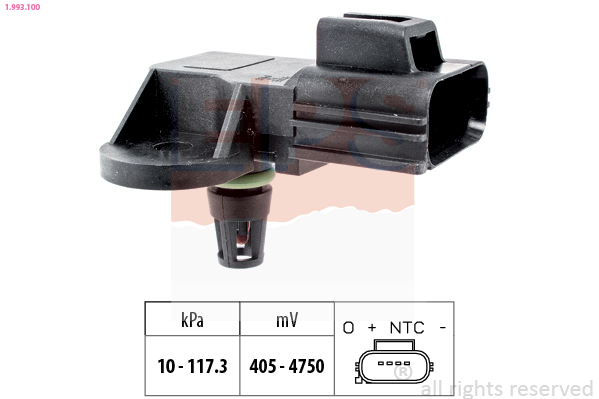 Air Pressure Sensor, height adaptation - 1.993.100 EPS