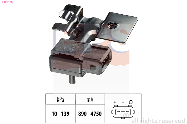 Air Pressure Sensor, height adaptation - 1.993.108 EPS
