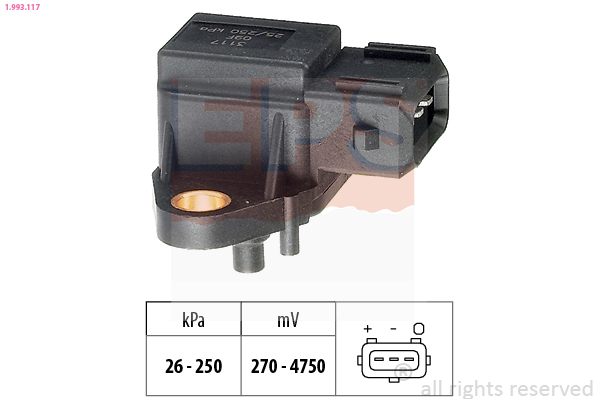 Air Pressure Sensor, height adaptation - 1.993.117 EPS