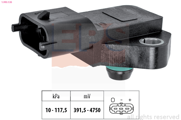 Air Pressure Sensor, height adaptation - 1.993.135 EPS