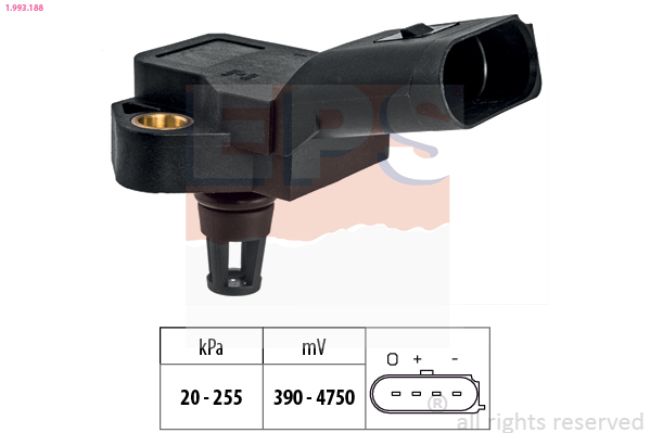 Air Pressure Sensor, height adaptation - 1.993.188 EPS