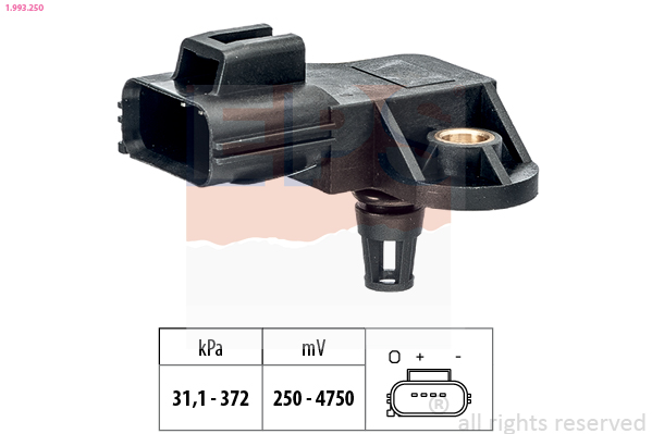 Air Pressure Sensor, height adaptation - 1.993.250 EPS