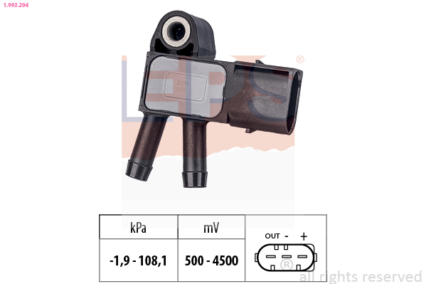 Air Pressure Sensor, height adaptation - 1.993.294 EPS