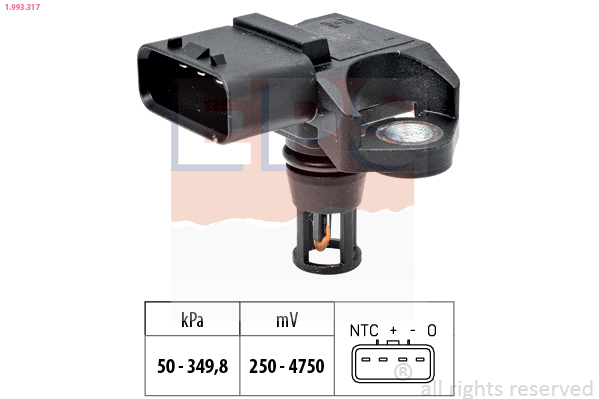 Air Pressure Sensor, height adaptation - 1.993.317 EPS