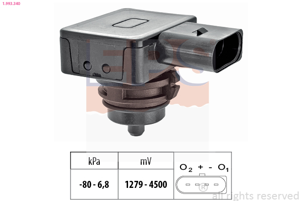 Pressure Sensor, brake booster - 1.993.340 EPS