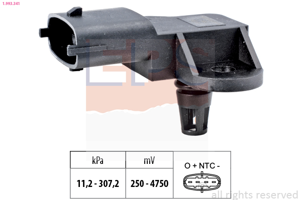 Air Pressure Sensor, height adaptation - 1.993.341 EPS