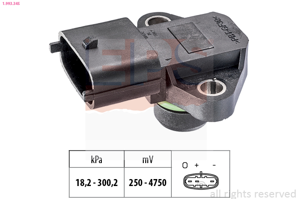 Air Pressure Sensor, height adaptation - 1.993.345 EPS