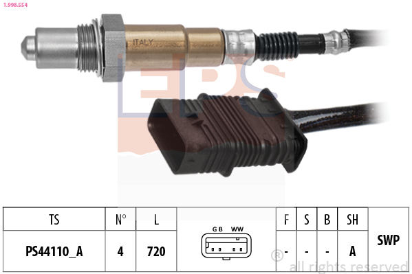Lambda Sensor - 1.998.554 EPS