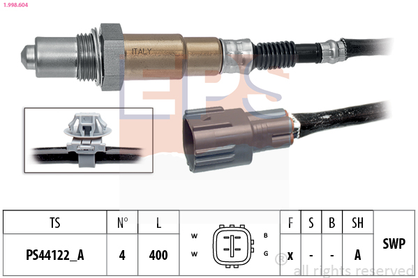 Lambda Sensor - 1.998.604 EPS