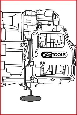 Инстр. для разбл., коробка передач прямого перекл. (КППП) - 150.2457 KS TOOLS