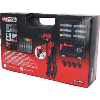 Serie di rivettatrici per rivetti ciechi - 150.9820 KS TOOLS