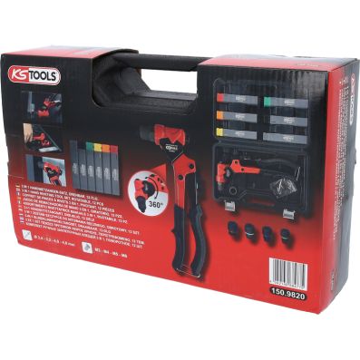 Serie di rivettatrici per rivetti ciechi - 150.9820 KS TOOLS