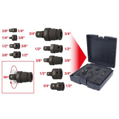 Increasing/Reducing Adapter Set, ratchet - 515.0100 KS TOOLS