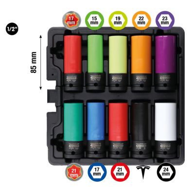 Power Socket Set - 515.0890 KS TOOLS