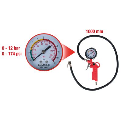Compressed Air Tyre Gauge/-Filler - 515.1920 KS TOOLS