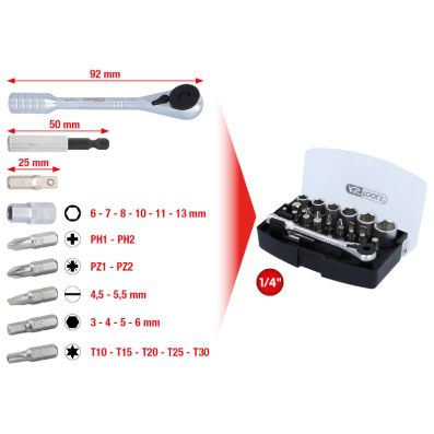 Screwdriver Bits Set - 911.2010 KS TOOLS