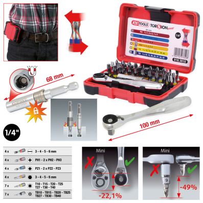 Screwdriver Bits Set - 918.3010 KS TOOLS