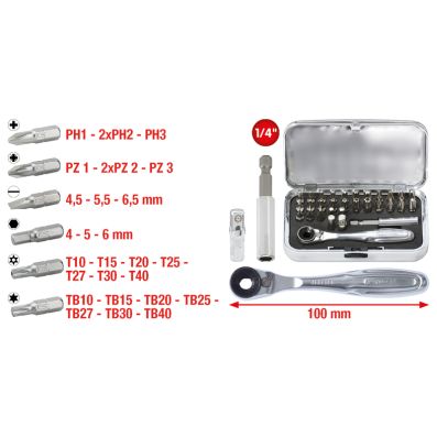 Screwdriver Bits Set - 918.4600 KS TOOLS