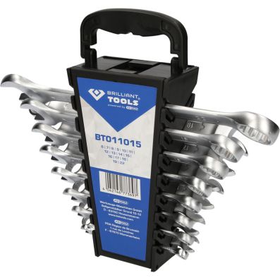 Spanner Set, ring / open ended - BT011015 KS TOOLS