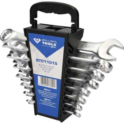 Spanner Set, ring / open ended - BT011015 KS TOOLS