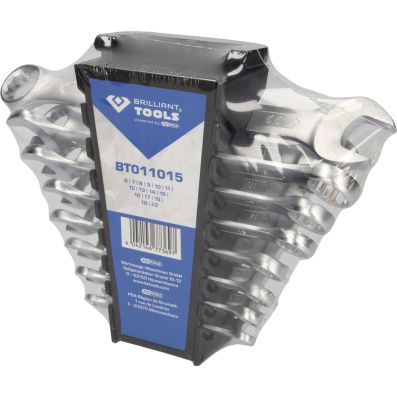 Spanner Set, ring / open ended - BT011015 KS TOOLS