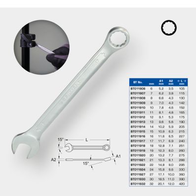 Ring-/Open End Spanner - BT011922 KS TOOLS