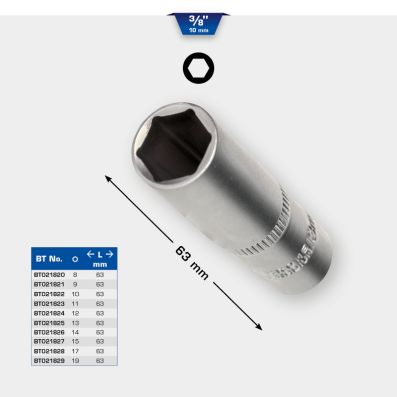 šešiakampio lizdo komplektas - BT021822 KS TOOLS