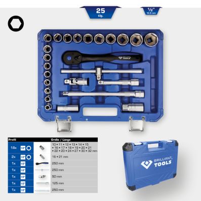 Socket Set - BT022025 KS TOOLS