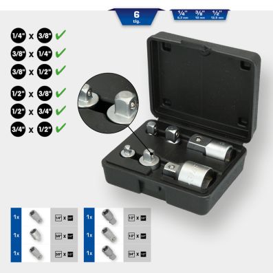 Serie di bussole di maggiorazione/di riduzione, Cricco - BT024006 KS TOOLS