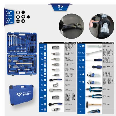 Kit attrezzi - BT024095 KS TOOLS