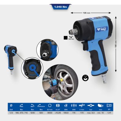 Impact Wrench (compressed air) - BT160400 KS TOOLS