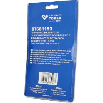 Cutting Wire Set, glass removal - BT681150 KS TOOLS