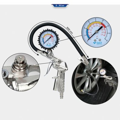 Compressed Air Tyre Gauge/-Filler - BT691019 KS TOOLS