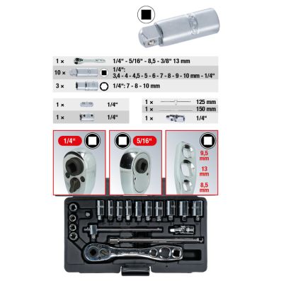 veržliarakčių rinkinys - 130.0300 KS TOOLS
