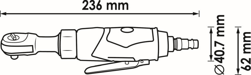 Ratchet Screwdriver (compressed air) - V6554 VIGOR