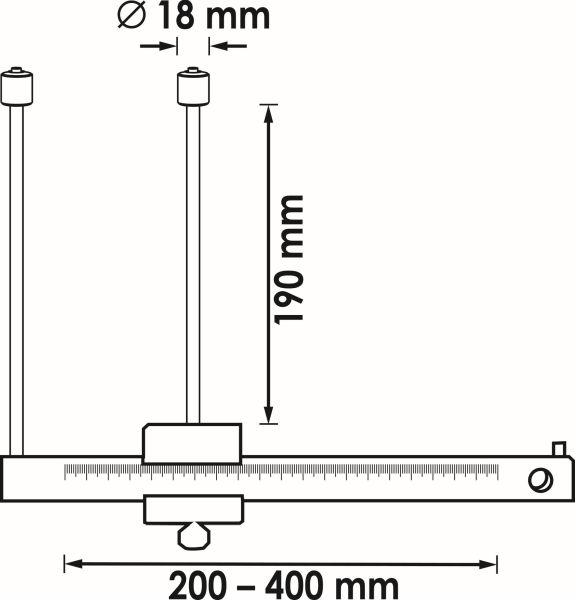 Vernier Calliper, brake disc thickness - V4930 VIGOR