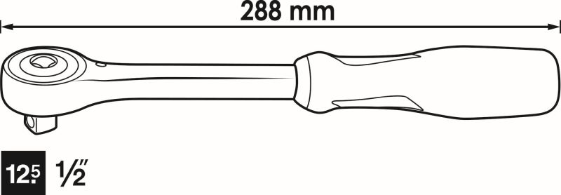 Reversible Ratchet - V5437 VIGOR